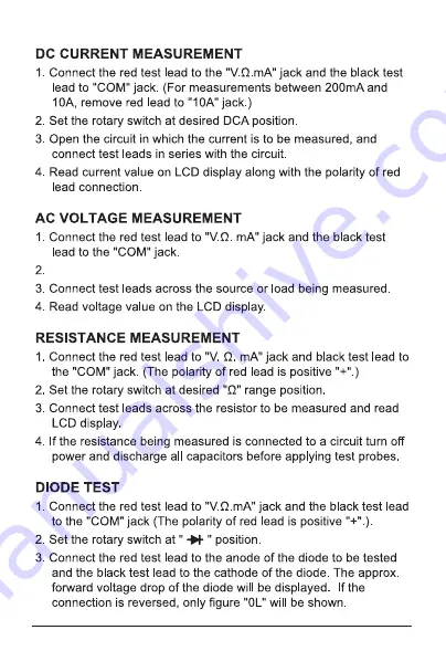 Pro's Kit MT-1210 User Manual Download Page 8