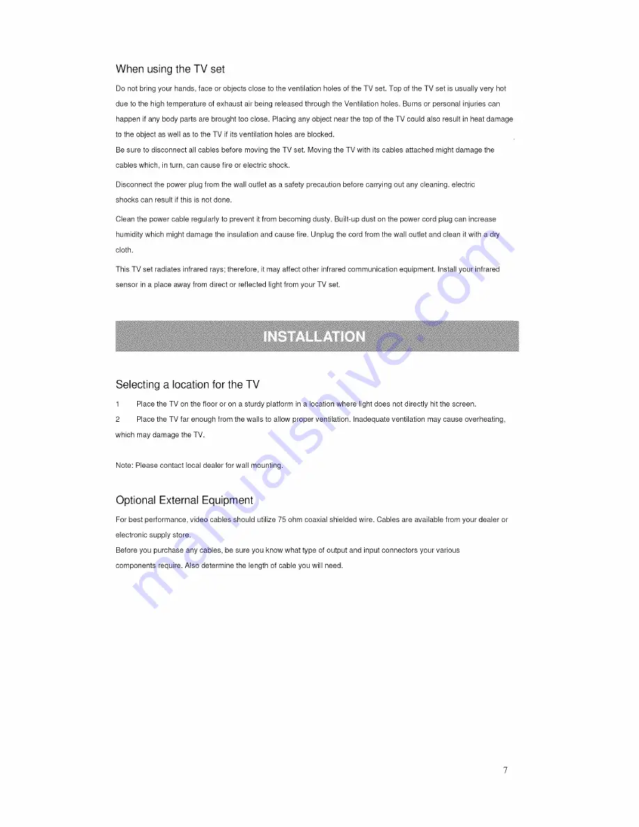 ProScan 19LA20QW Instruction Manual Download Page 8