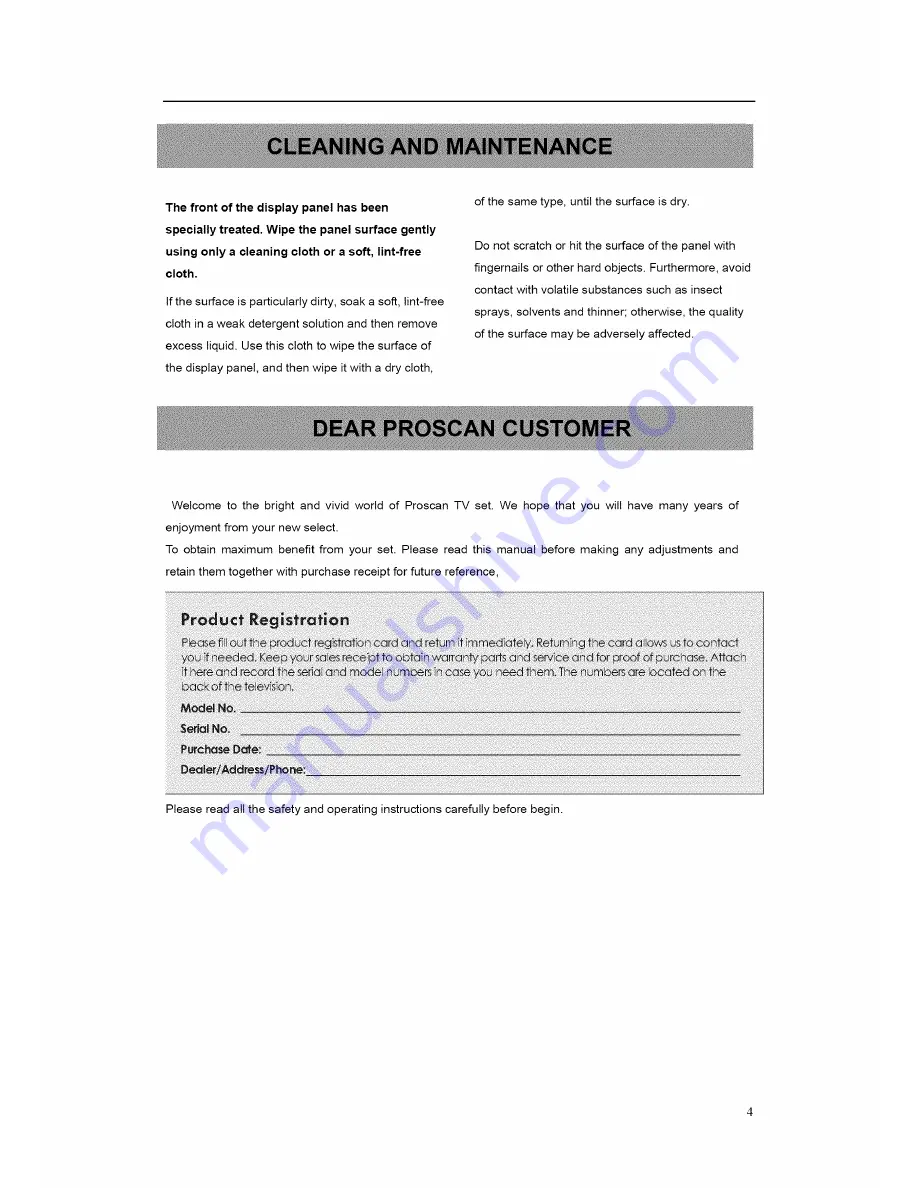 ProScan 19LB30QD User Manual Download Page 45