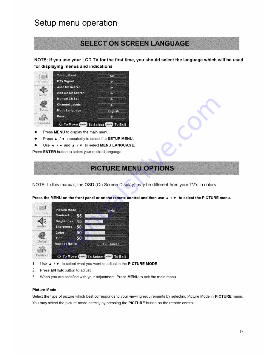 ProScan 19LB30QD User Manual Download Page 58