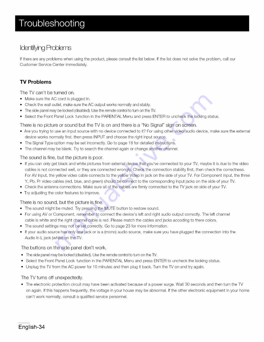 ProScan 32LD30Q User Manual Download Page 35