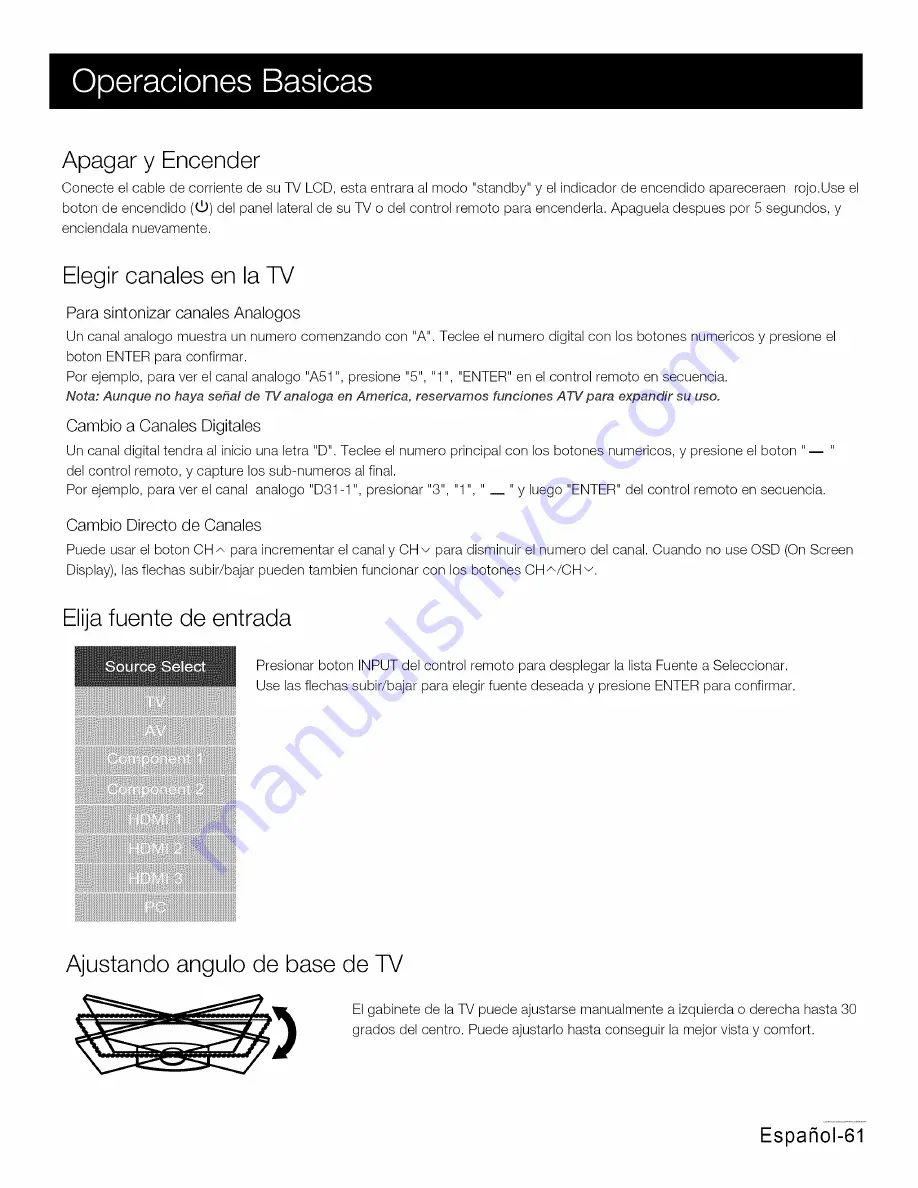 ProScan 32LD30Q User Manual Download Page 62