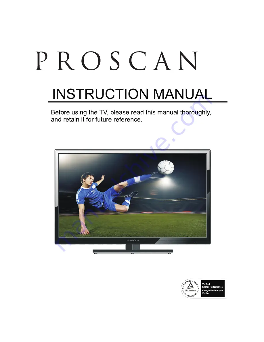 ProScan PLDED3273A Instruction Manual Download Page 1