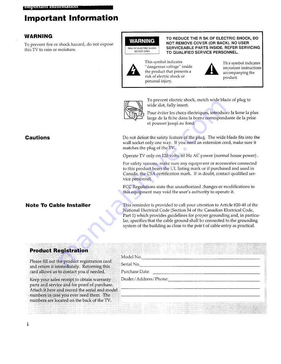 ProScan PS34190 Скачать руководство пользователя страница 2