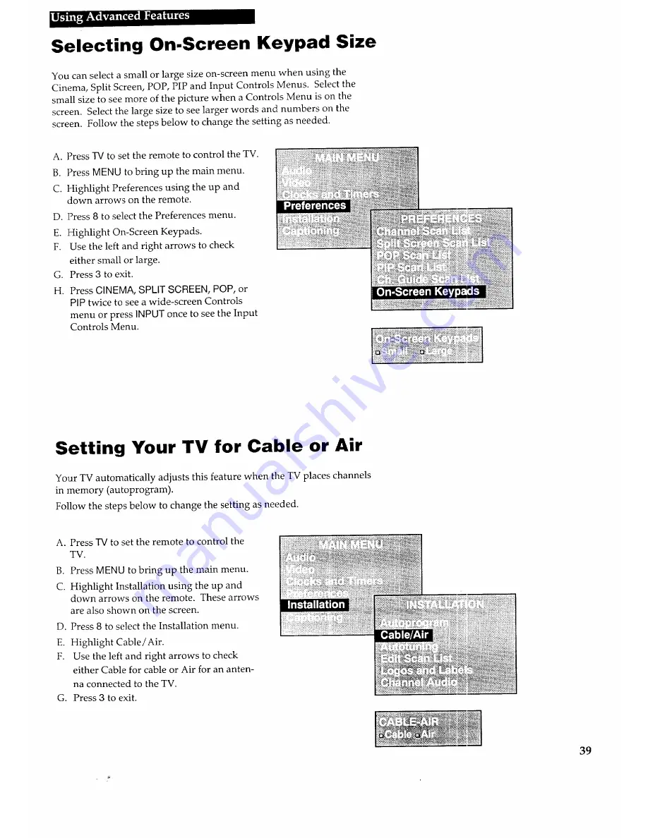 ProScan PS34190 Owner'S Manual Download Page 41