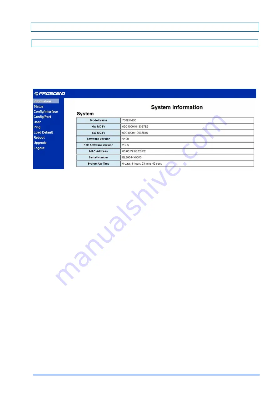 Proscend 708E Series User Manual Download Page 13