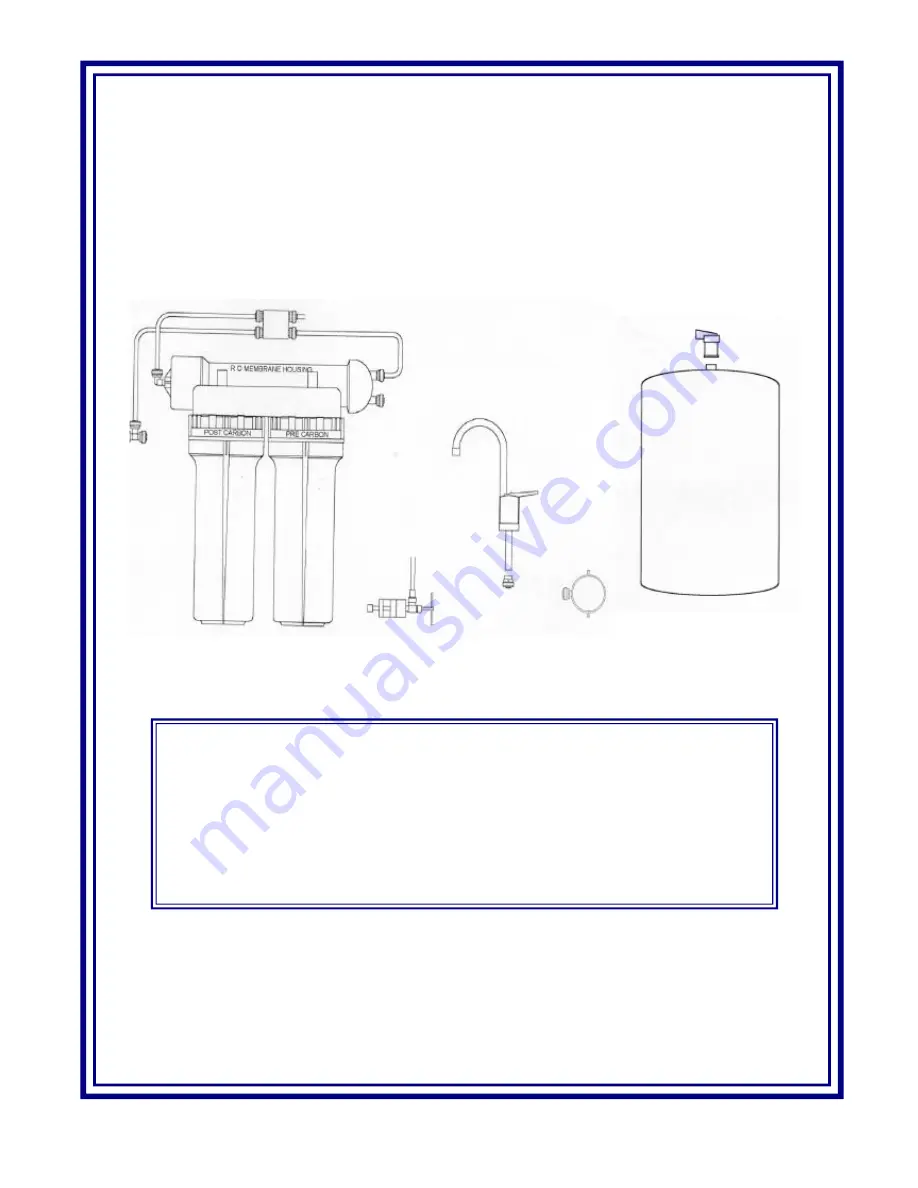 PROSEP FILTER SYSTEMS RO-pro-325 Operation & Installation Instruction Manual Download Page 3