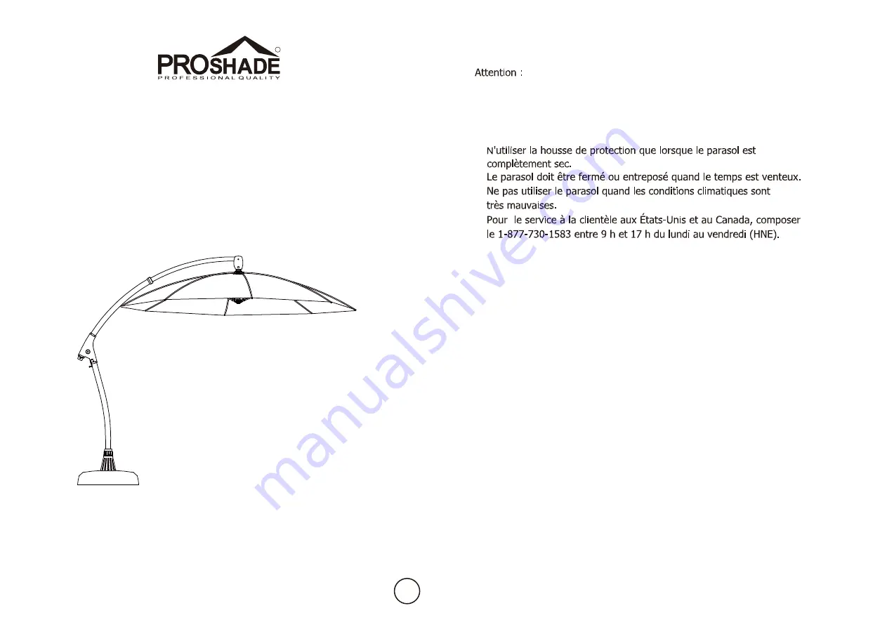 Proshade 1031593 Assembly Instructions Manual Download Page 10