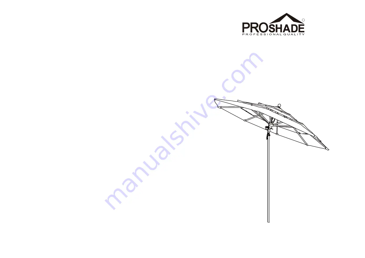 Proshade 1900607 Скачать руководство пользователя страница 8