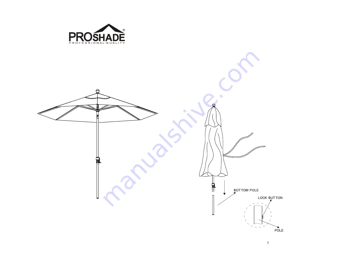 Proshade 1902443 Assembly Instructions Download Page 1