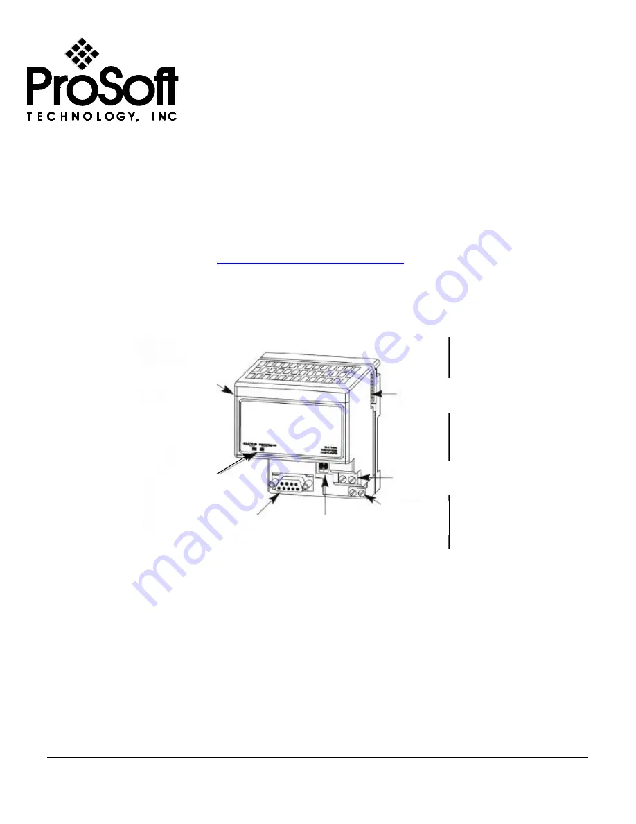 ProSoft Technology 3170-PDP Profibus DP Скачать руководство пользователя страница 1