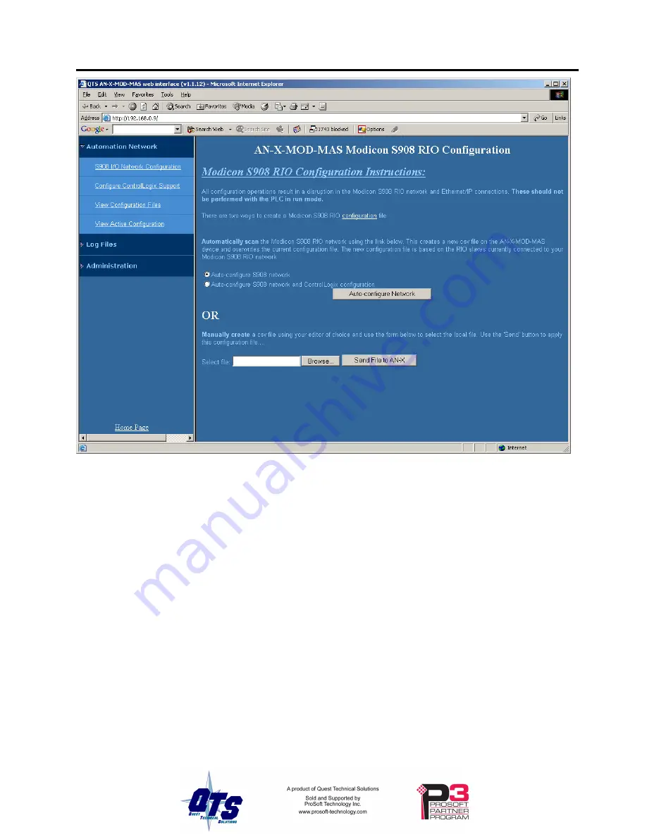 ProSoft Technology AN-X-MOD User Manual Download Page 23