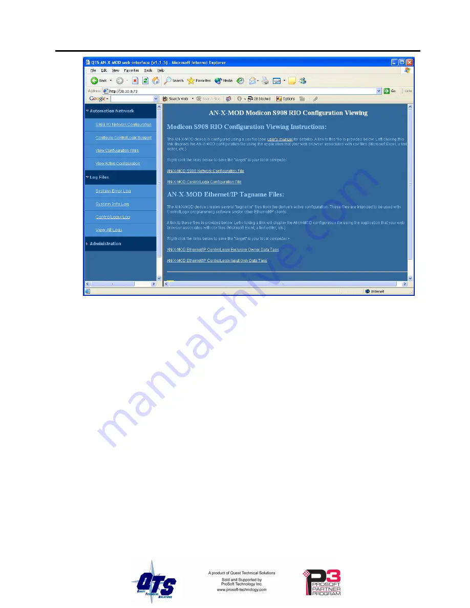 ProSoft Technology AN-X-MOD User Manual Download Page 41