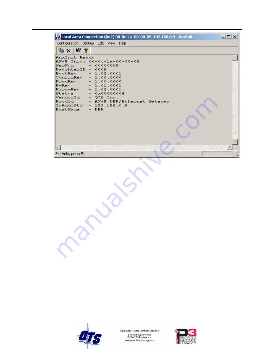 ProSoft Technology AN-X-MOD User Manual Download Page 55