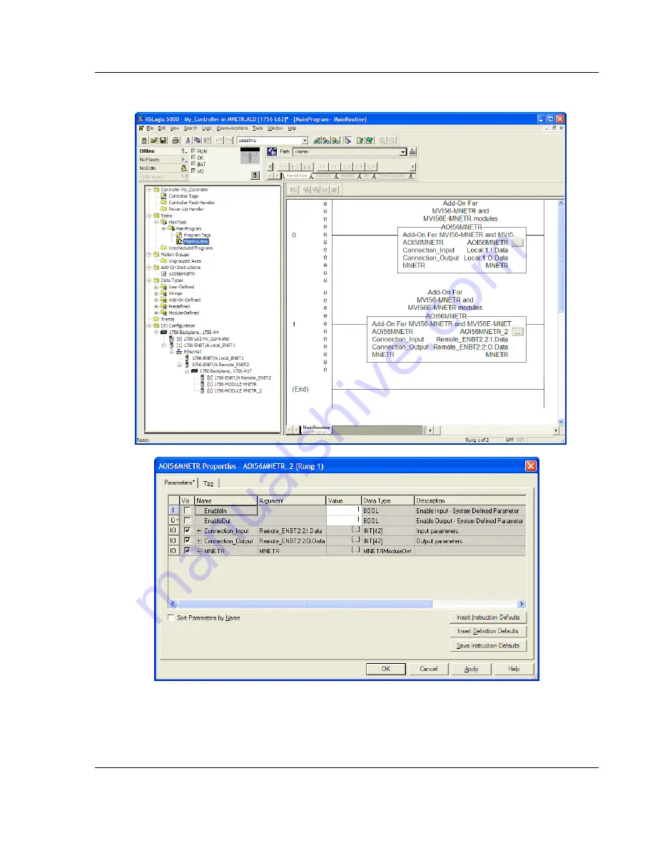 ProSoft Technology ControlLogix inRAx MVI56E-MNETR Скачать руководство пользователя страница 45