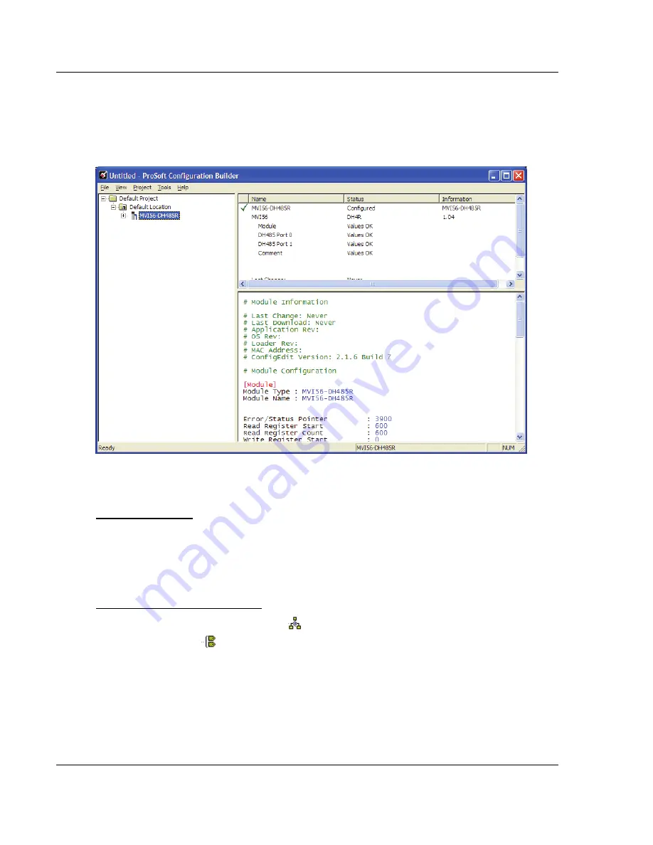 ProSoft Technology inRax MVI56-DH485R Скачать руководство пользователя страница 22