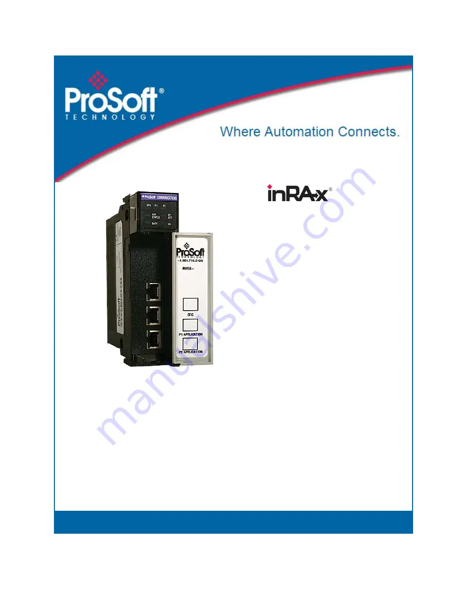 ProSoft Technology inRAx MVI56-DNP Скачать руководство пользователя страница 1