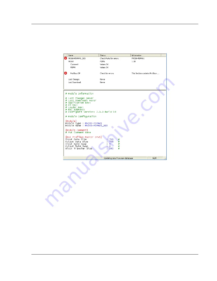 ProSoft Technology inRax MVI69-PDPMV1 User Manual Download Page 49