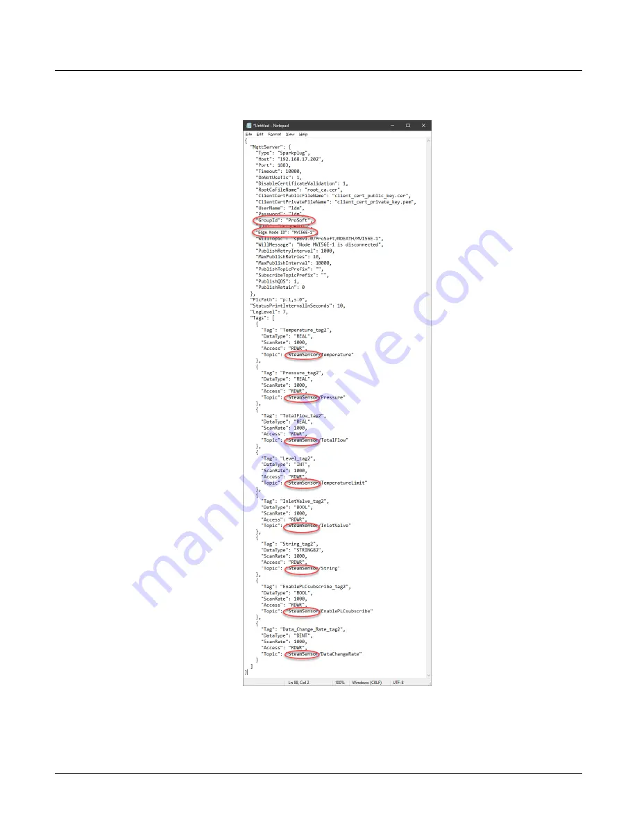 ProSoft Technology MVI56E-LDM-MQTT Quick Start Manual Download Page 33