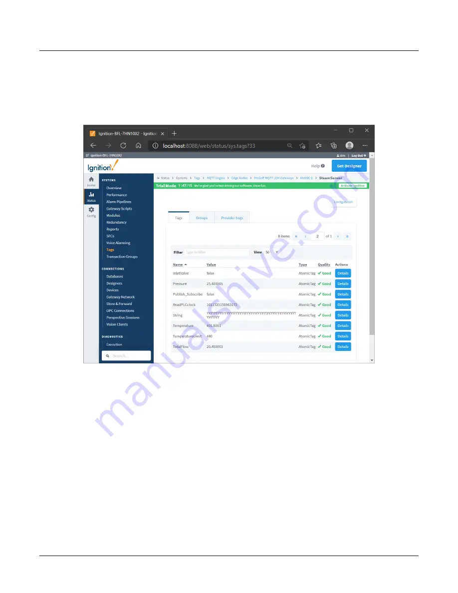 ProSoft Technology MVI69E-LDM-MQTT Скачать руководство пользователя страница 33