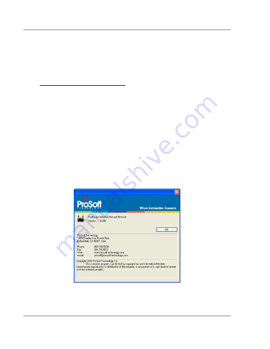 ProSoft Technology RLXIB-IHA RadioLinx User Manual Download Page 88