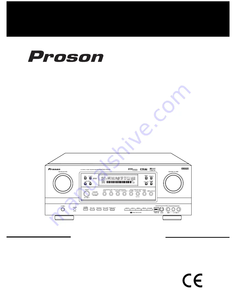 Proson RV4700 -ES Скачать руководство пользователя страница 1