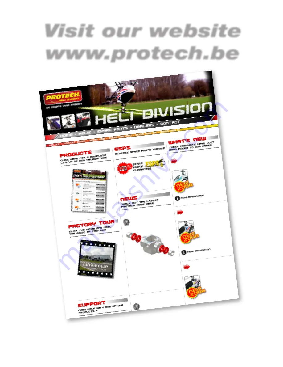 protech ZOOM 425 ccpm Instruction Manual Download Page 60