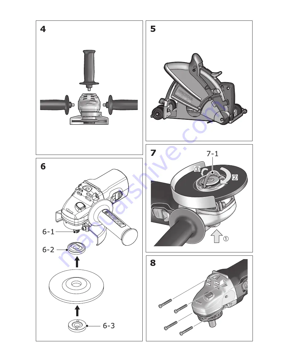 Protool AGP125-11D Original Instructions Manual Download Page 3