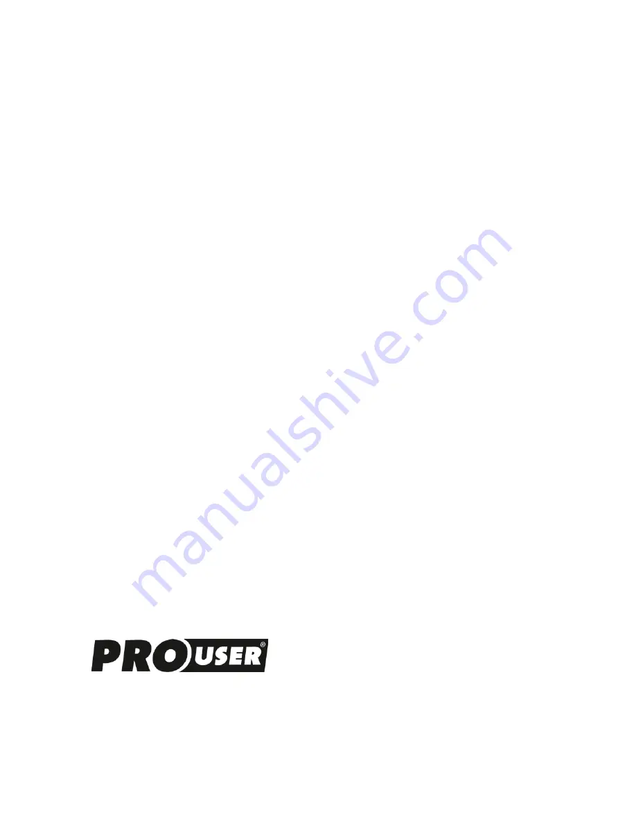 PROUSER IBC25000 Operating Manual Download Page 48