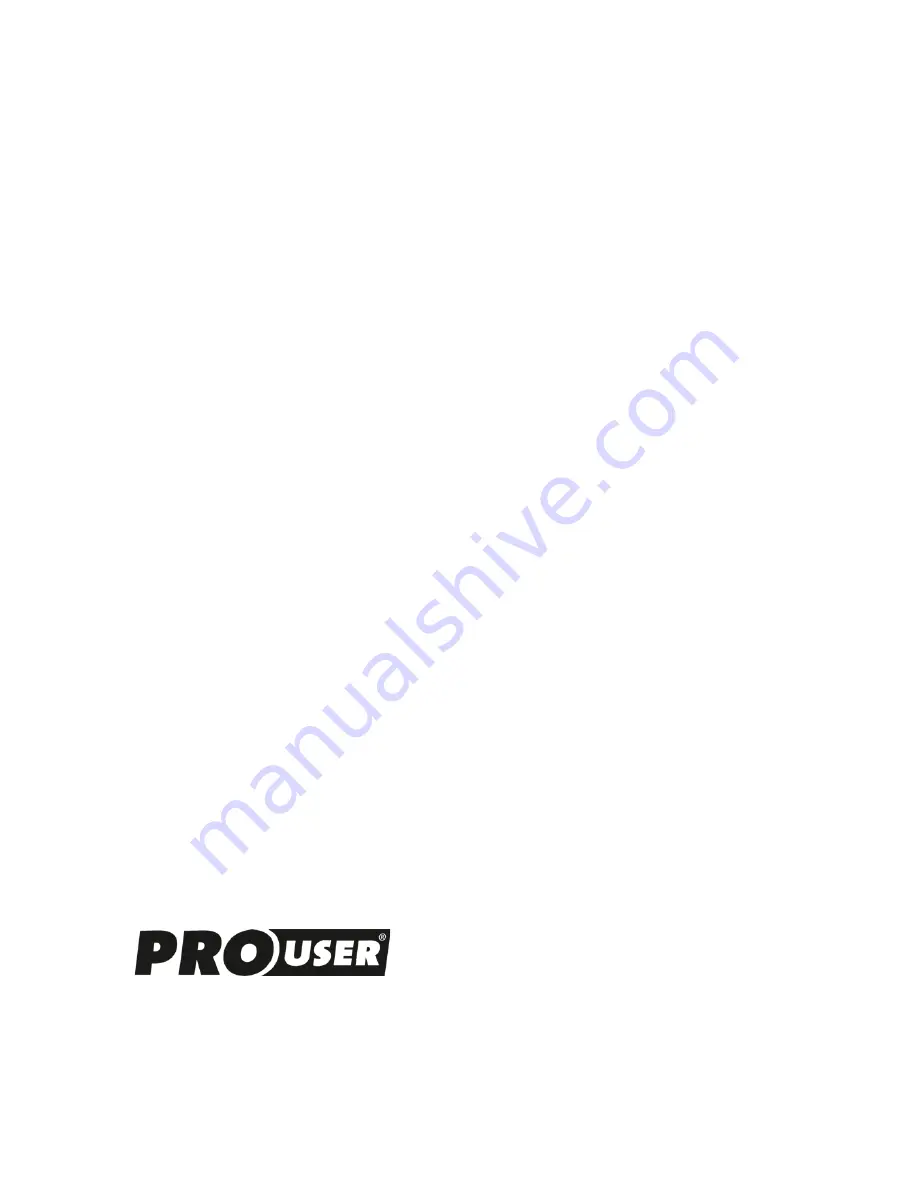 PROUSER LI1200A Operating Manual Download Page 40