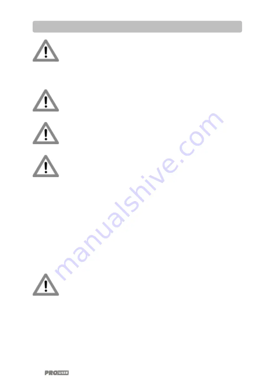 PROUSER PSI200 Operating Manual Download Page 8