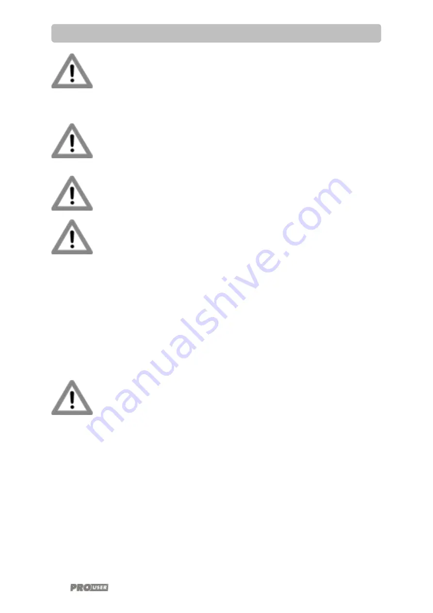 PROUSER PSI200 Operating Manual Download Page 36