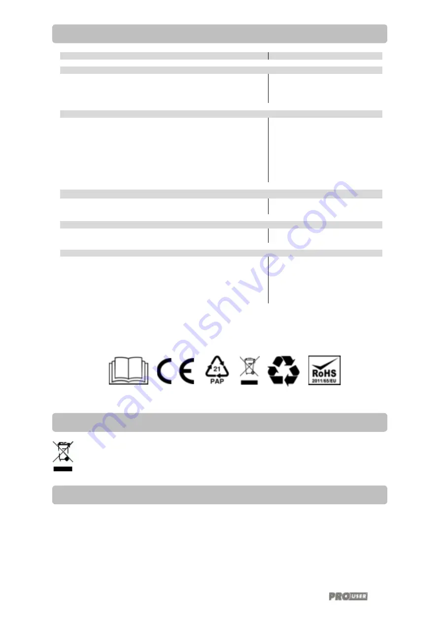 PROUSER PSI200 Operating Manual Download Page 39