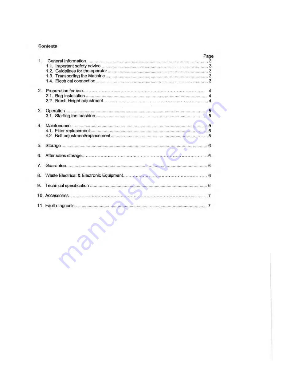 Proweave Sportsvac User Instructions Download Page 2