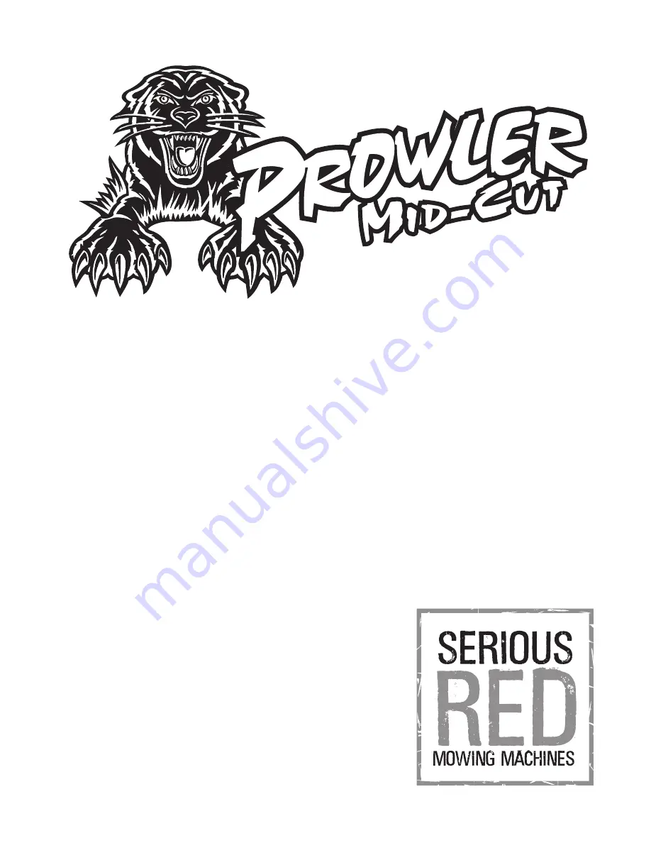 Prowler Mid-Cut 51B27LD Operator'S Manual Download Page 1