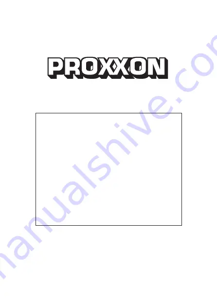 Proxxon 24 264 Manual Download Page 18