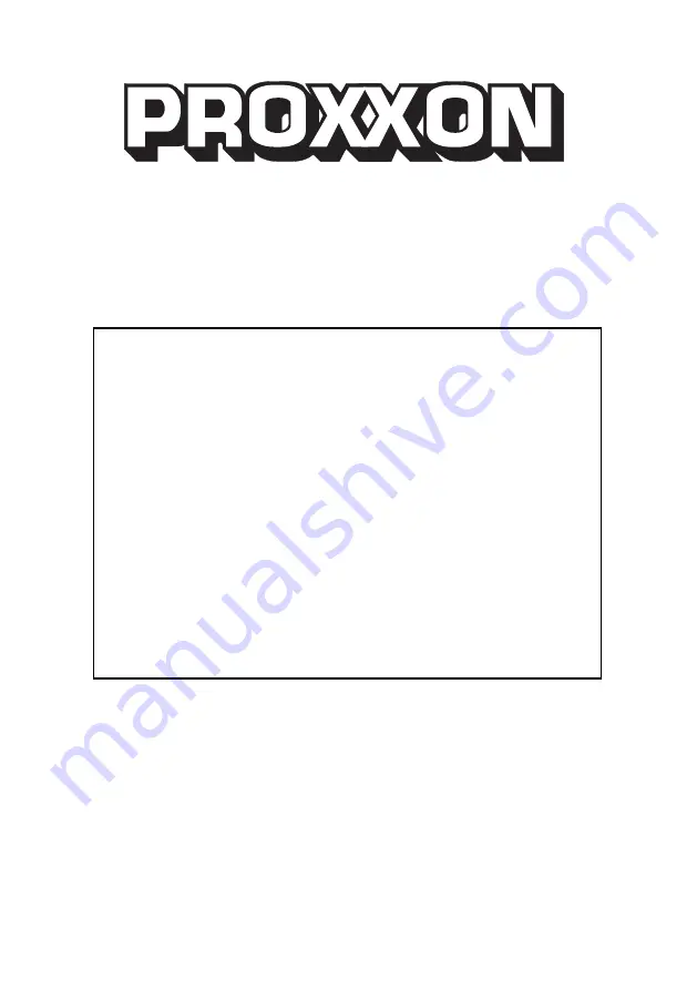 Proxxon KT 150 Manual Download Page 28