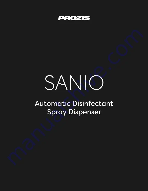 PROZIS SANIO User Manual Download Page 1