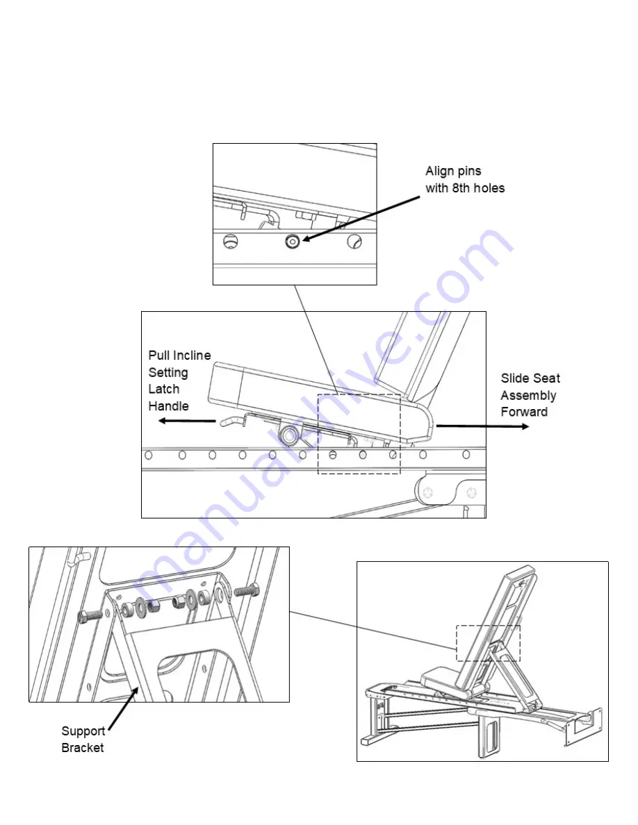 PRx Performance Profile Incline Folding Bench Quick Start Manual Download Page 4