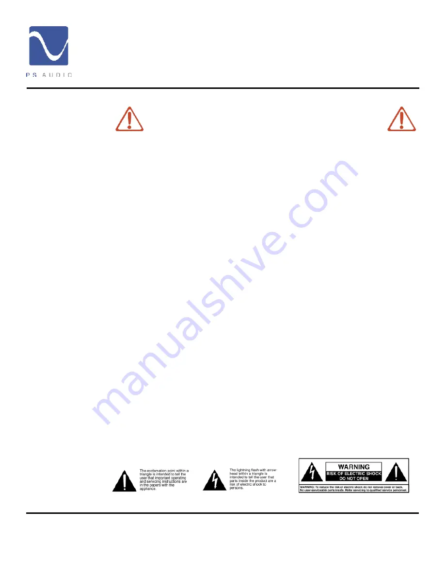 PS Audio GCC-100 Instructions For Use Manual Download Page 2