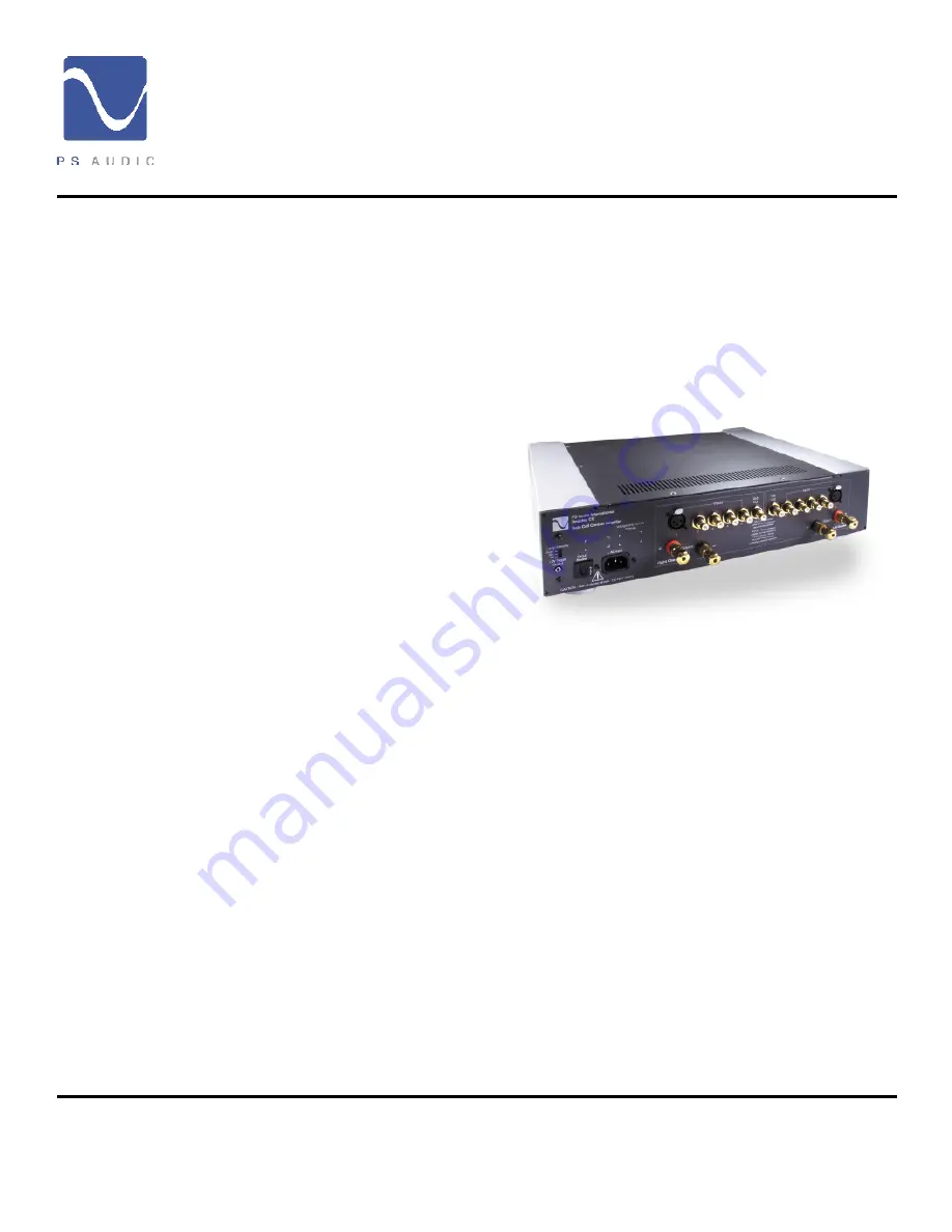 PS Audio GCC-100 Instructions For Use Manual Download Page 6