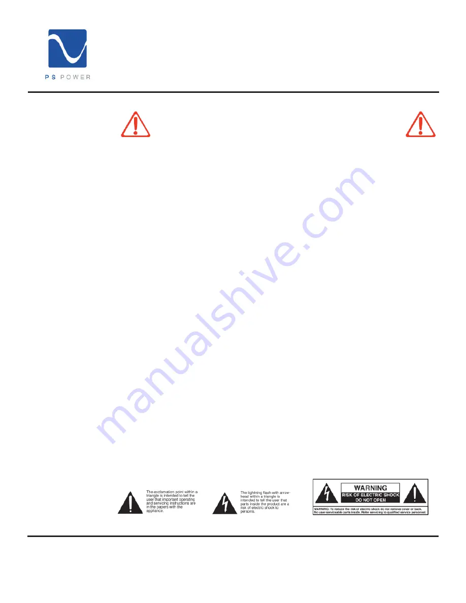 PS Audio Quintessence Power Center Owner'S Reference Manual Download Page 2