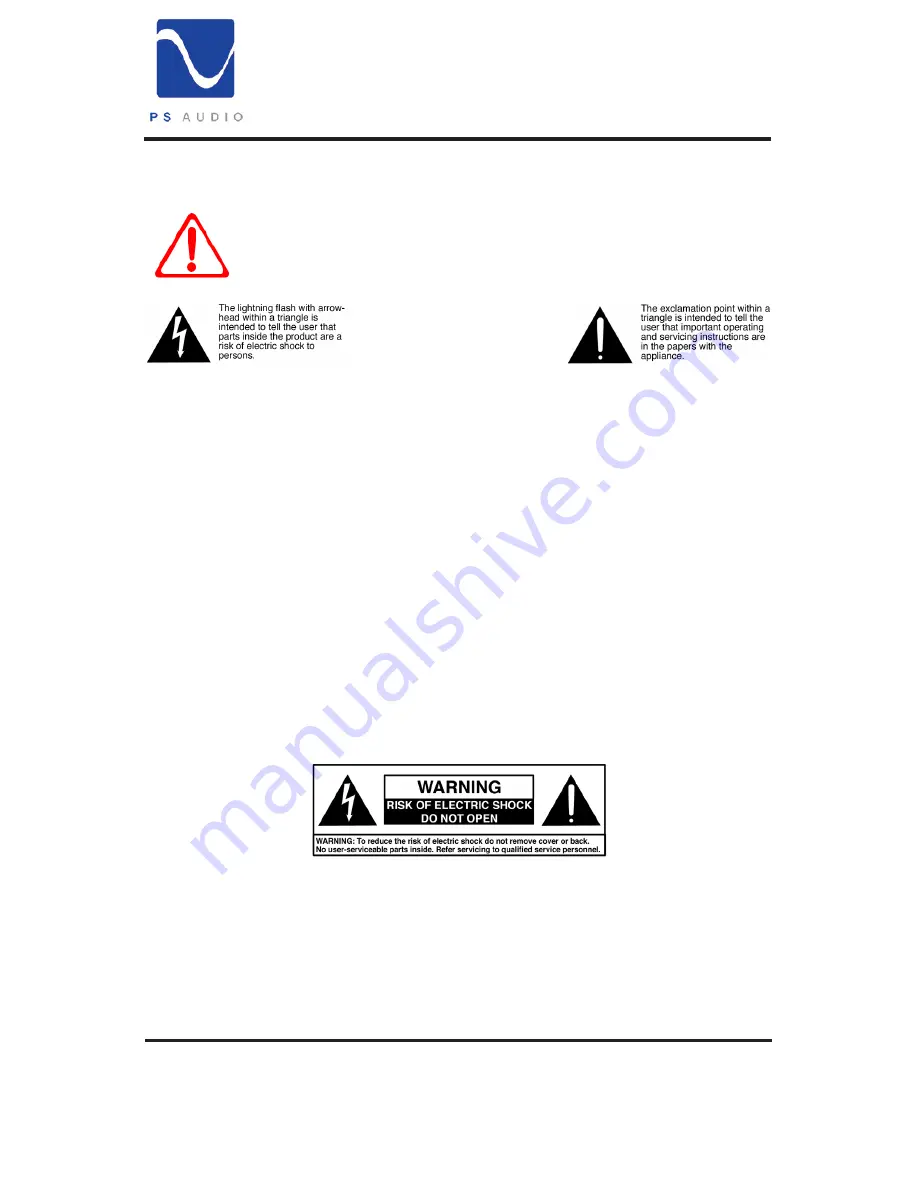 PS Audio Sprout100 Owner'S Reference Manual Download Page 3