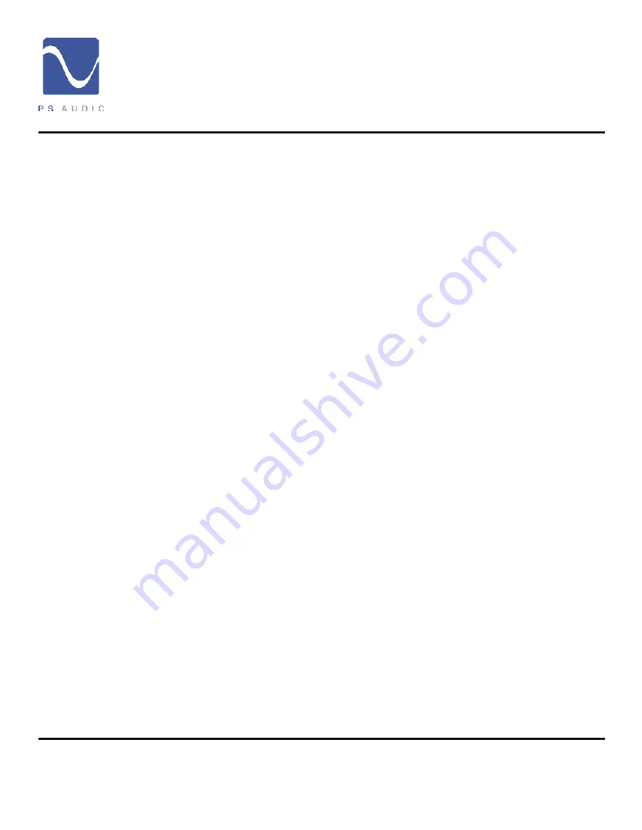 PS Audio UPC-HB Power Center Owner'S Reference Manual Download Page 11