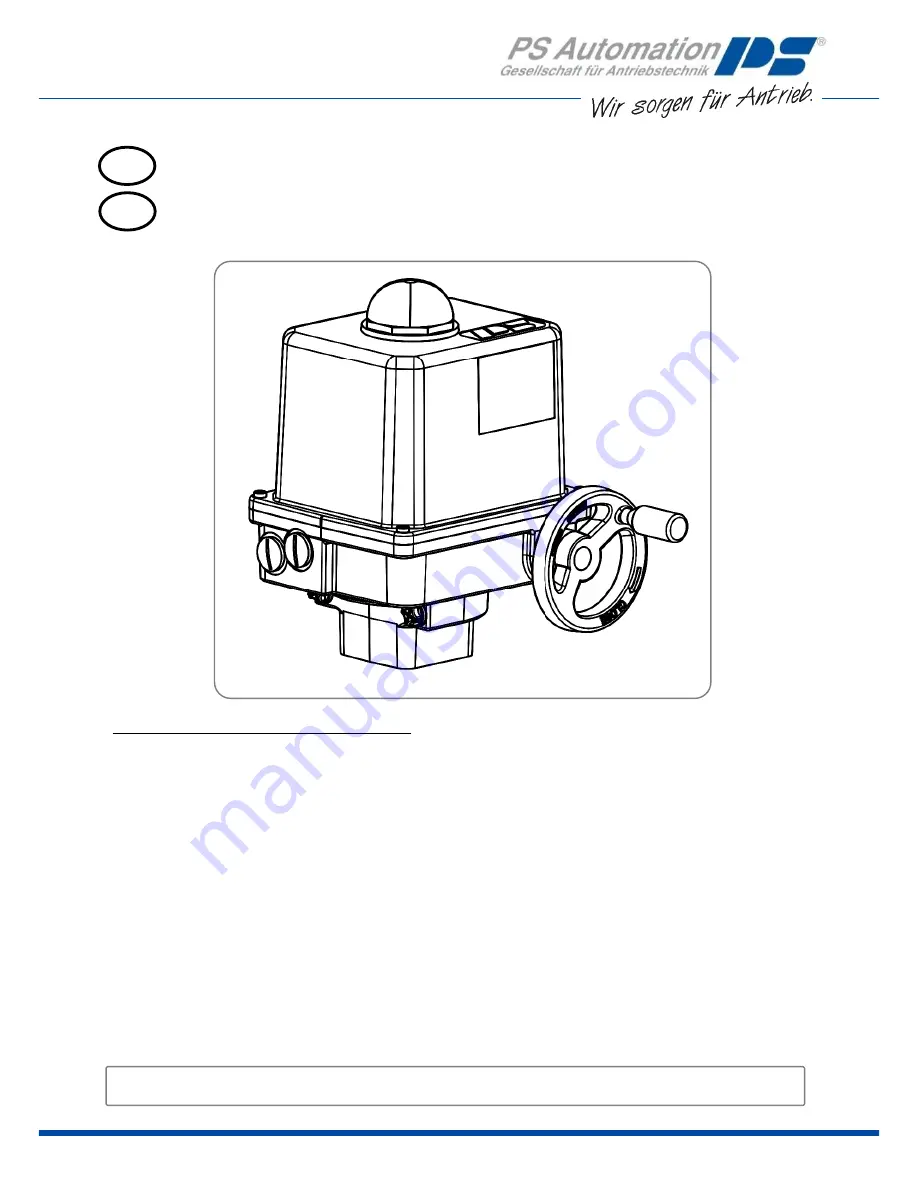 PS Automation PSQ-E Operating Instructions Download Page 1