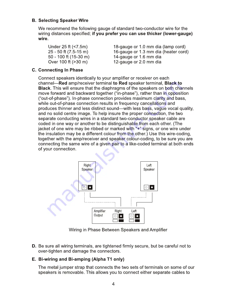 PSB Alpha Alpha LR1 Owner'S Manual Download Page 4