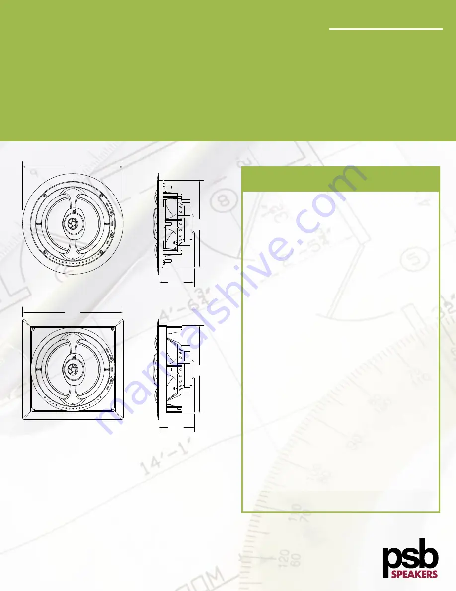 PSB CustomSound CW180R Скачать руководство пользователя страница 2