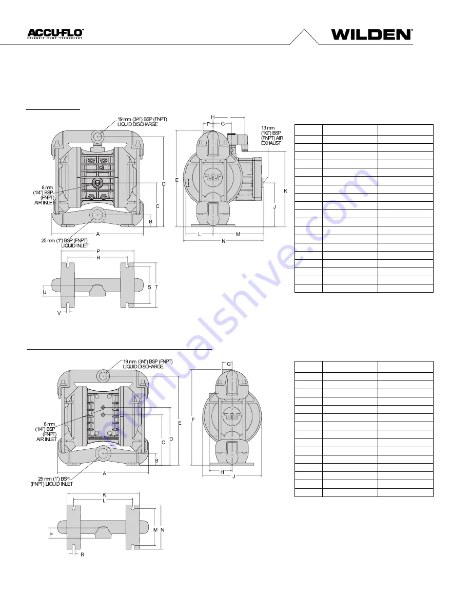 PSG Dover WILDEN Accu-Flo A2 Engineering, Operation & Maintenance Download Page 8