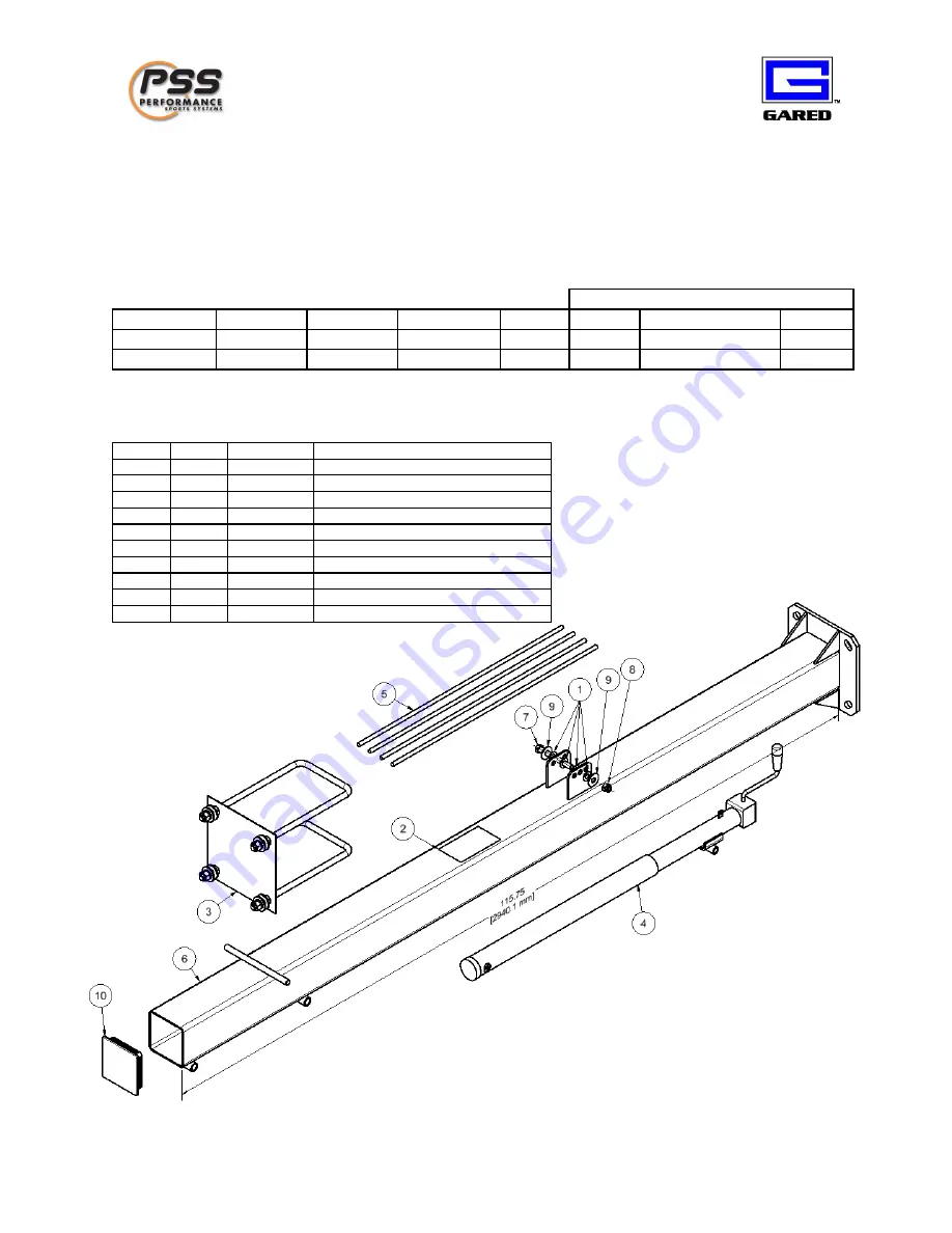 PSS Gared GP8A60DM Скачать руководство пользователя страница 5