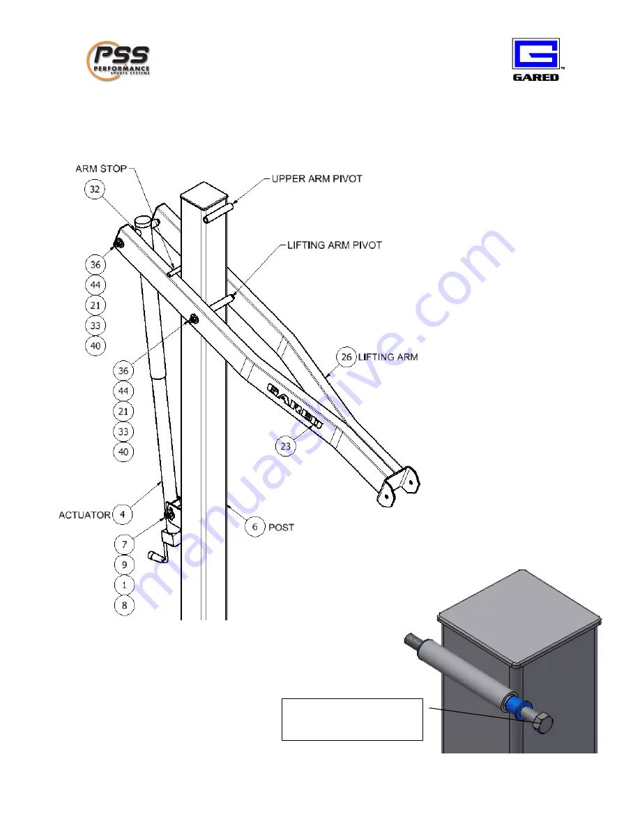 PSS Gared GP8A60DM Installation, Operation And Maintenance Instructions Download Page 12